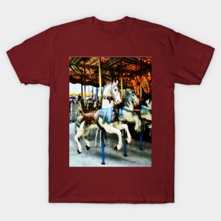 Carnival Midway - Carousel Horses T-Shirt